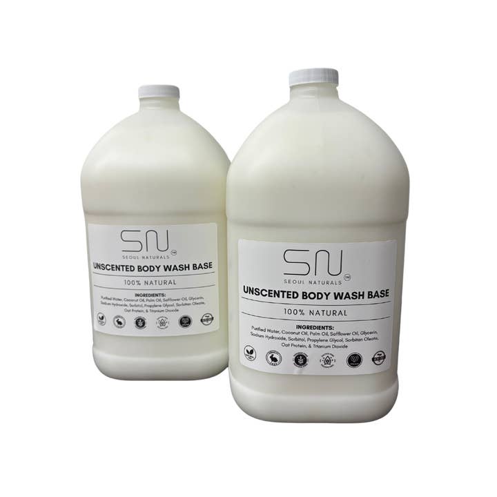 Gel douche non parfumé - 1gal ou 1/2gal - Vente en gros pour la vente par Seoul Naturals