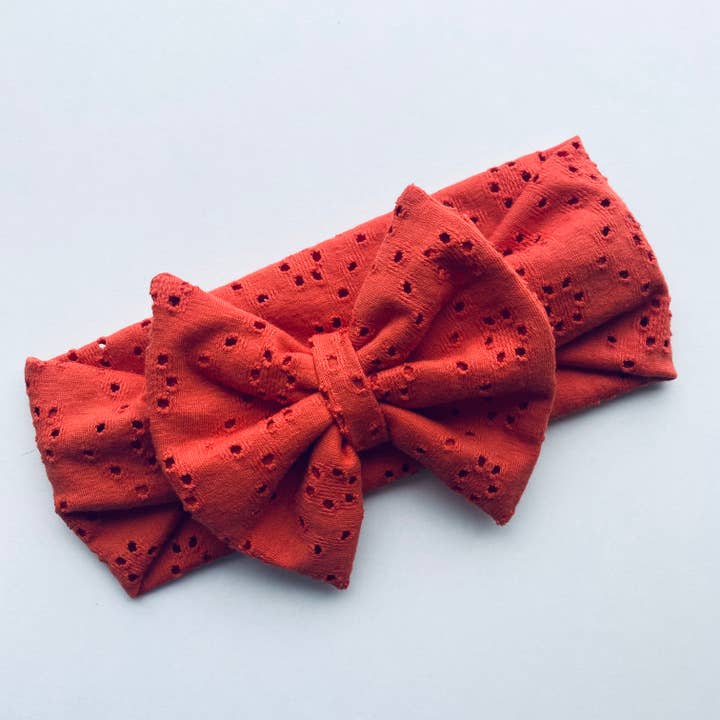 Sofia Accessories - Wholesale Fashion Headband - Kids - Sonia Bow Cotton Embroidered Kids' Headband3