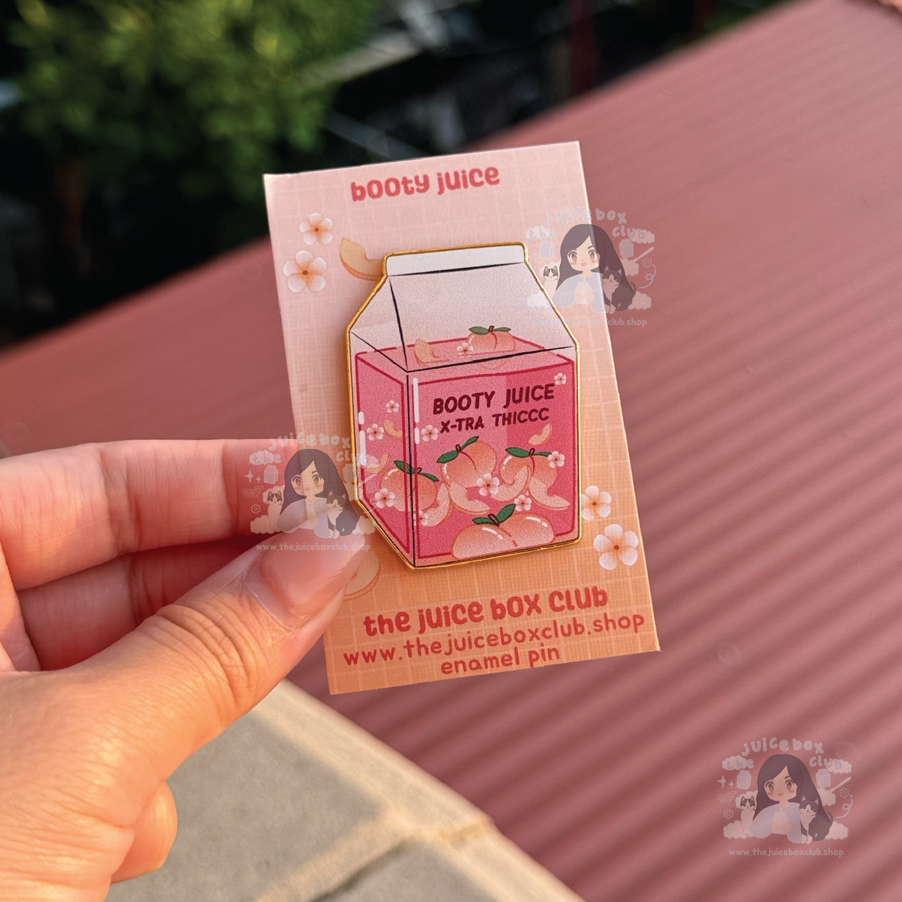 The Juice Box Club - Wholesale Lapel Pin/Button - Cute Juice Box Enamel Pins, Peachy, Quirky, Asian Inspired0