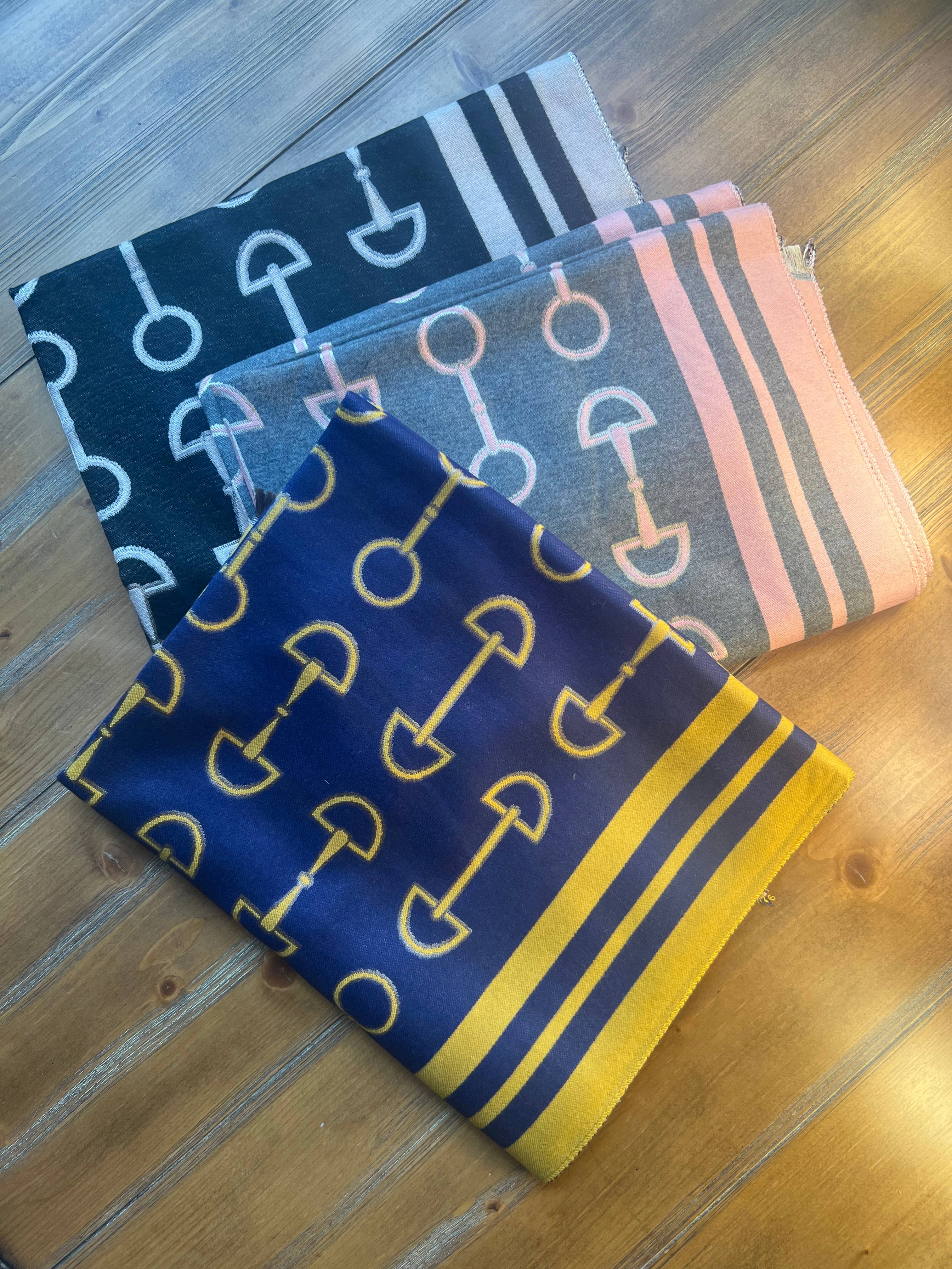 Westrian International - Vente Écharpe – femme - Écharpe d'hiver Equestrian Snaffle Bit Horse Design8