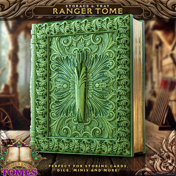 Ranger Storage Tome for TTRPG, MTG, Pokemon, D&D Gaming! for wholesale by American Carver LLC