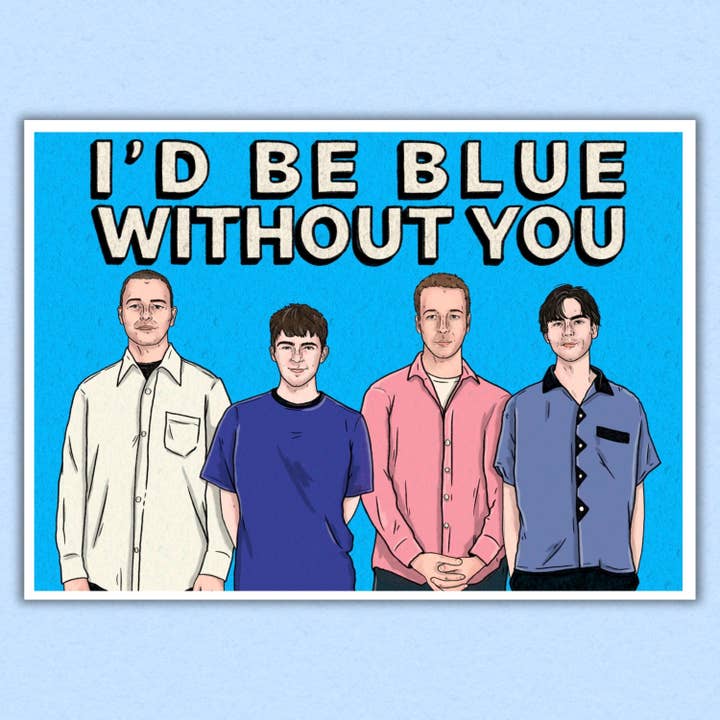 GoochDoods - Wholesale Everyday Greeting Card - WEEZER | Blue Album| Greeting Card | Any Occasion