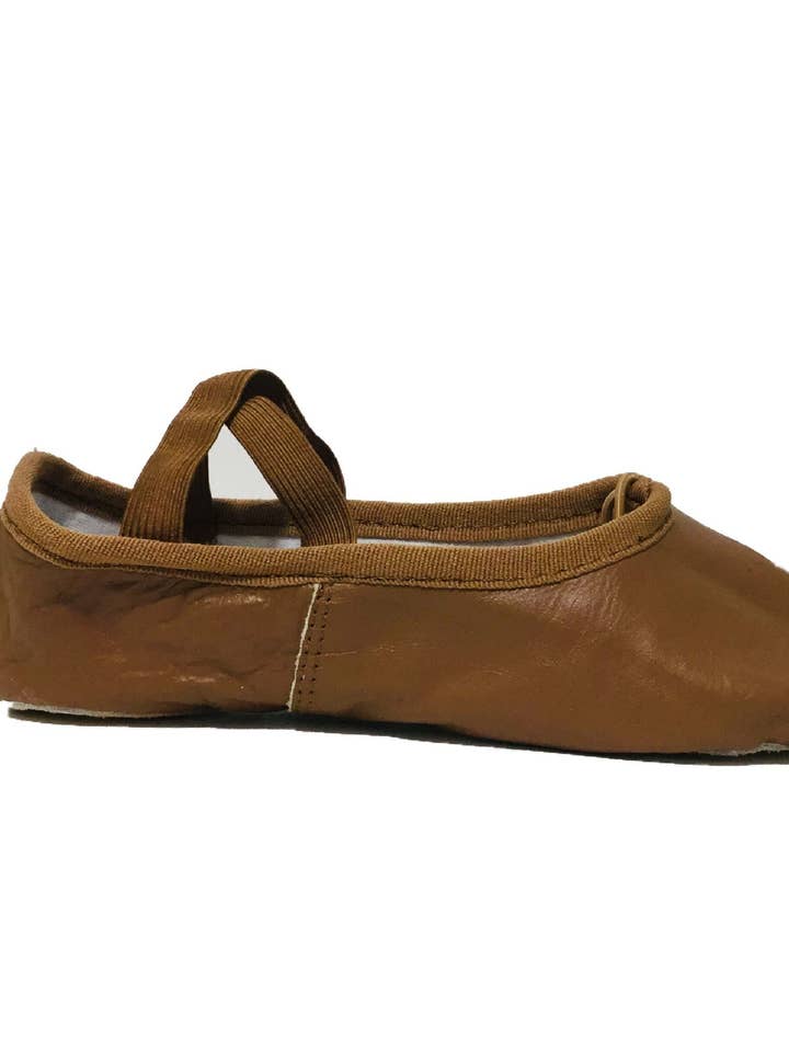 Split Sole Leather Ballet Shoe - Maven Mahogany - Aspire II for wholesale by Blendz Apparel