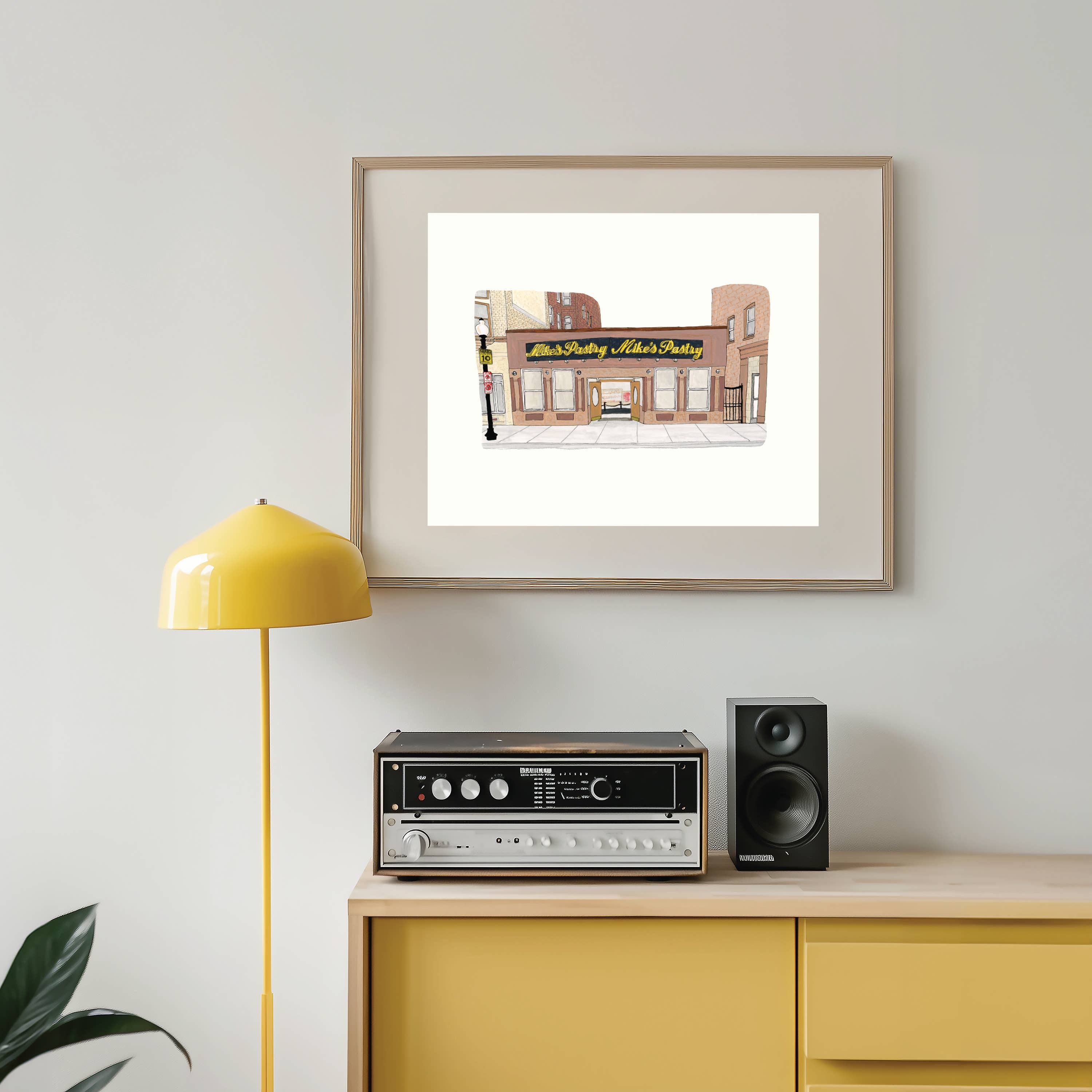 Sarah Wormann Art - Vente Affiche d'art - Mike's Pastry Boston - Impression d'art de la devanture - Nouvelle-Angleterre4