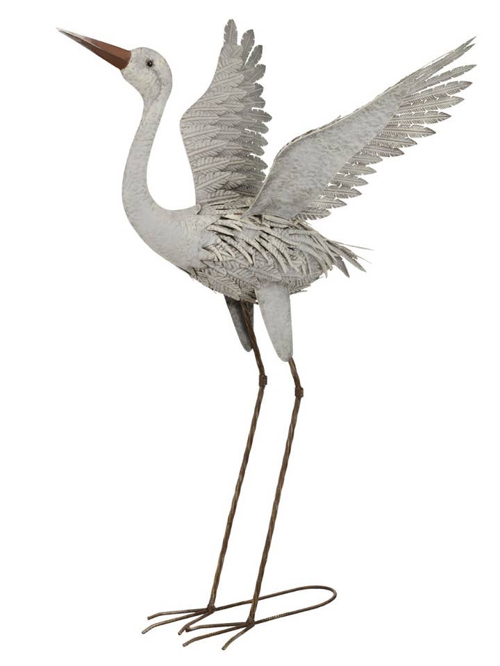 Egret 37" - Wing Up for wholesale by Regal Art & Gift