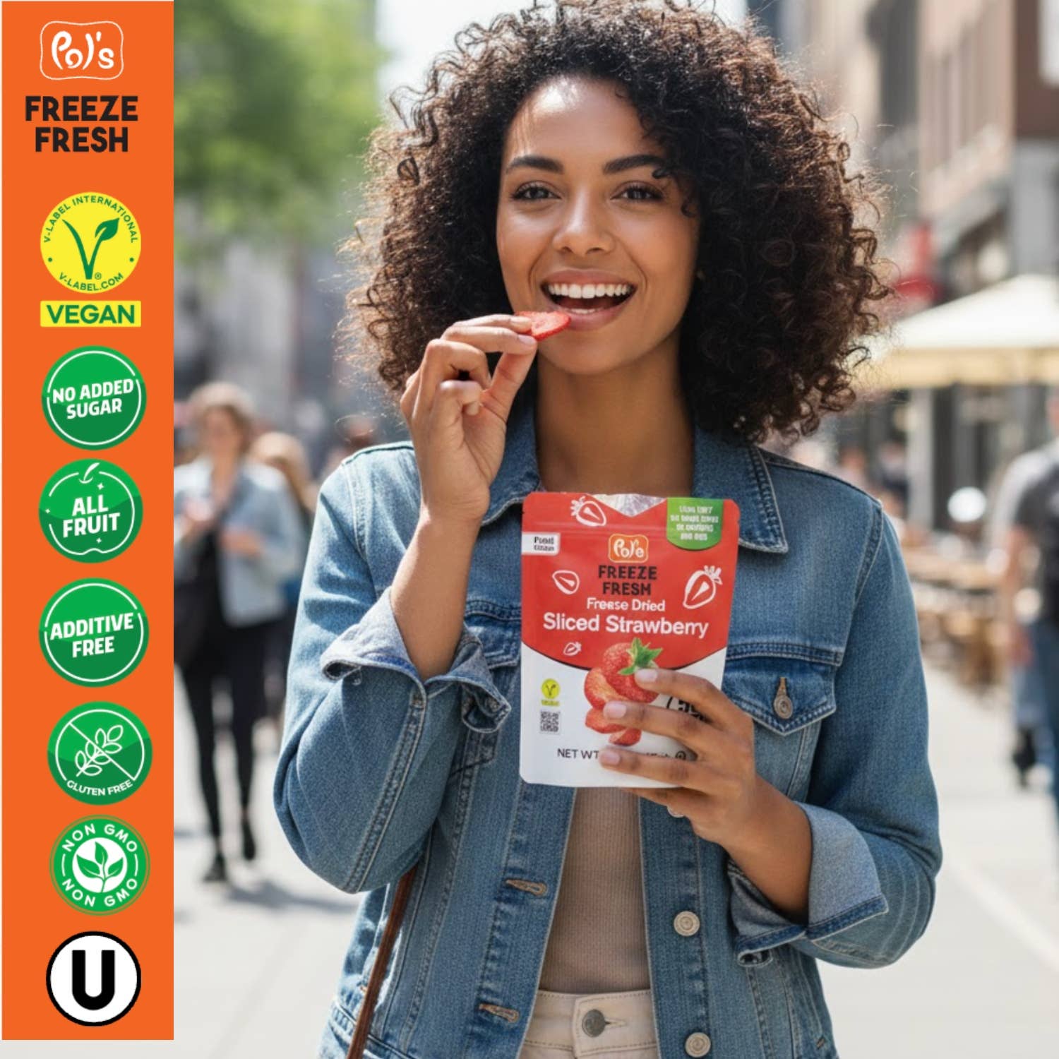 FOOD NOTES - Wholesale Dried/Dehydrated Fruit - Pol's Freeze Dried Strawberries-100% Fruit-GF-Kosher-Vegan2