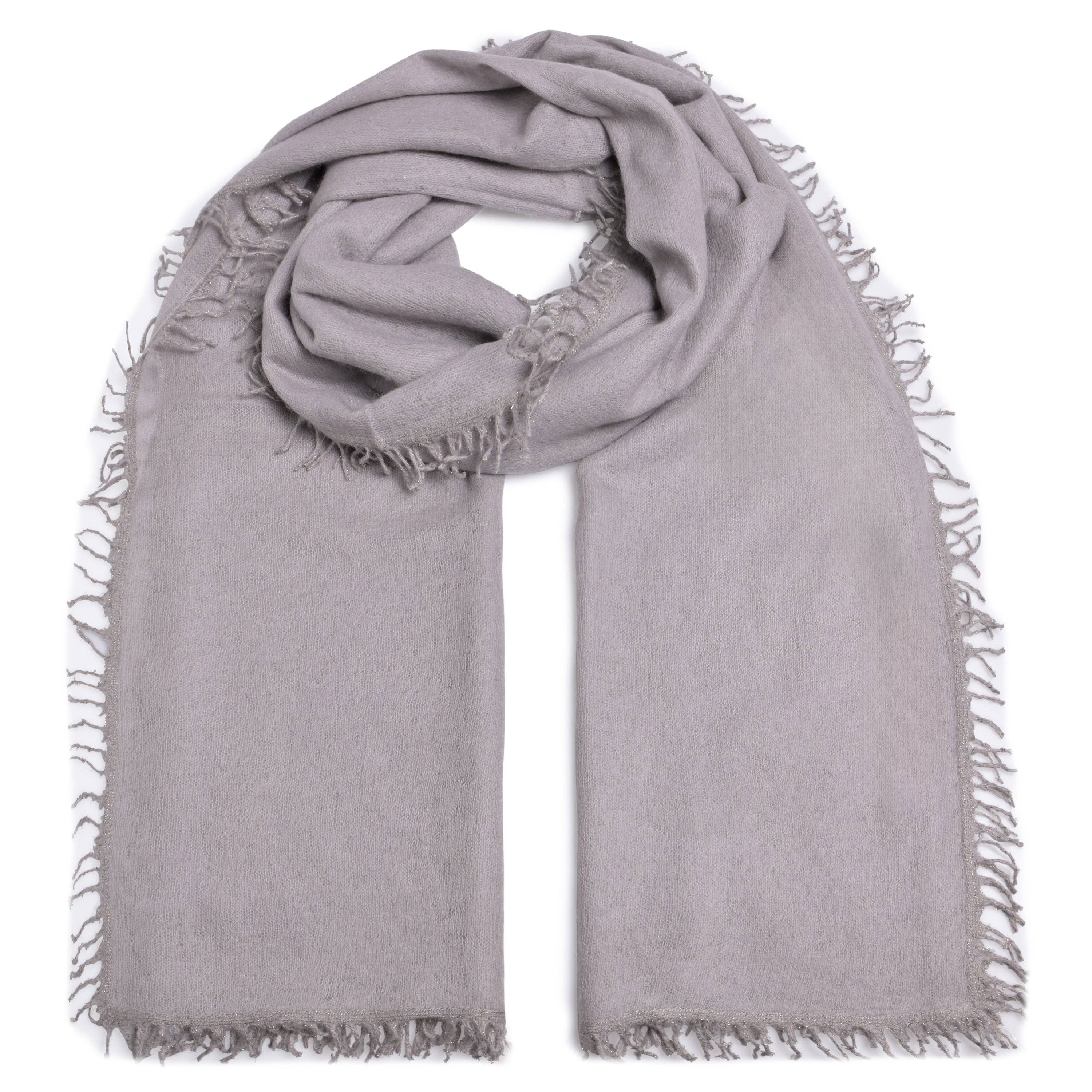 cute stuff GmbH – wholesale Halsduk - Dam – Bifeli-CS Lurex Cashmere halsduk i ask0