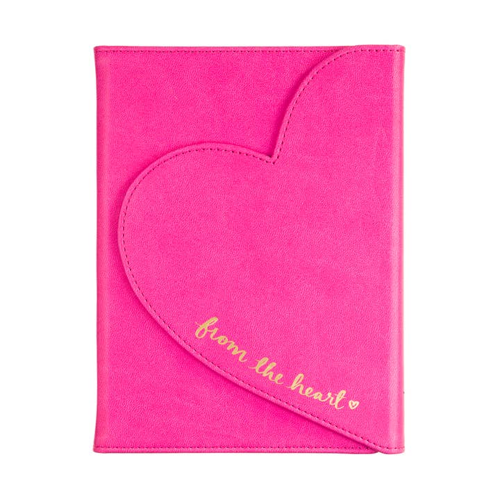 Heart Flap Journal - Hot Pink für den Großhandel von Eccolo