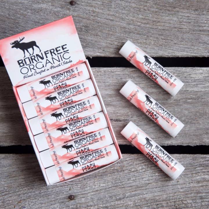 Born Free Organic - Wholesale Lip Balm - Peach Lip Balm