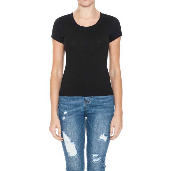 Timeless - Wholesale T-Shirt - Women's - ROUND NECK SHORT SLEEVE TOP2