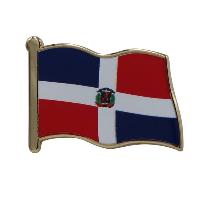 Dominican Republic Flag Pin For Ceremonial Souvenir for wholesale by Real Sic