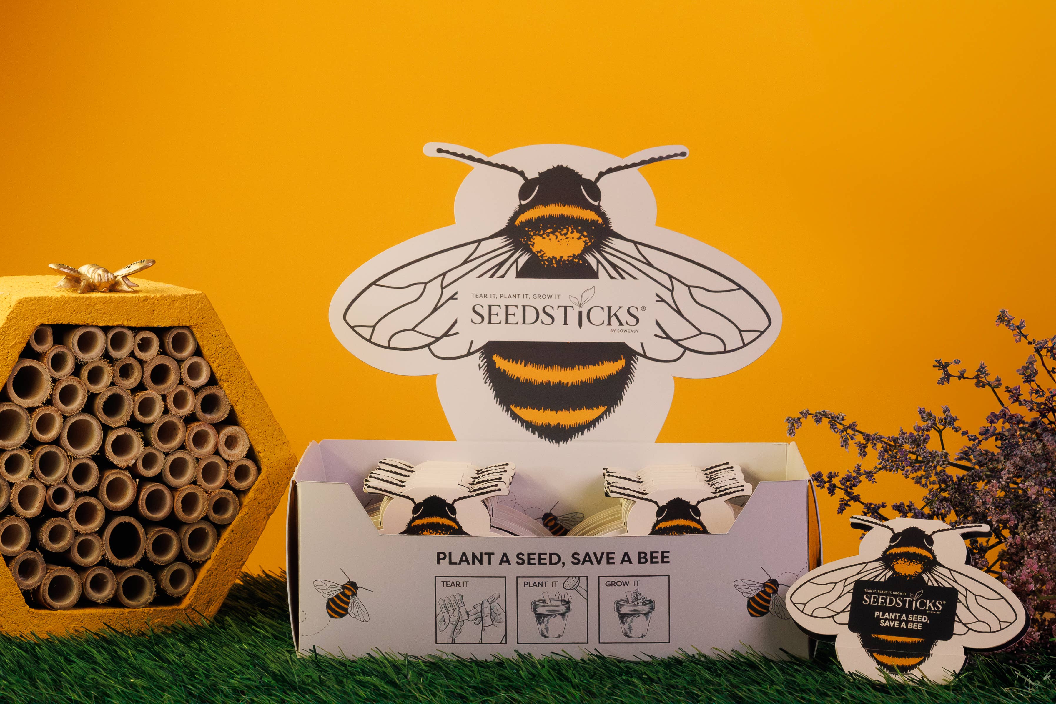 Seedsticks® – wholesale Plant seeds – Bee Seedsticks® Display Box5