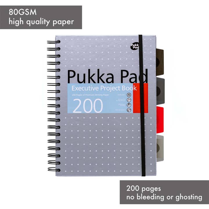 Pukka Pads North America - Wholesale Notebook - Metallic B5 Executive Project Book - assorted 3-pack