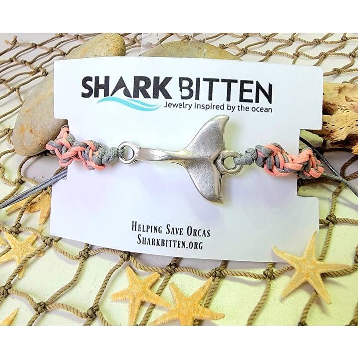 Shark Bitten - Wholesale Charm/Dangle Bracelet - Ocean Wonder Whale Tail2