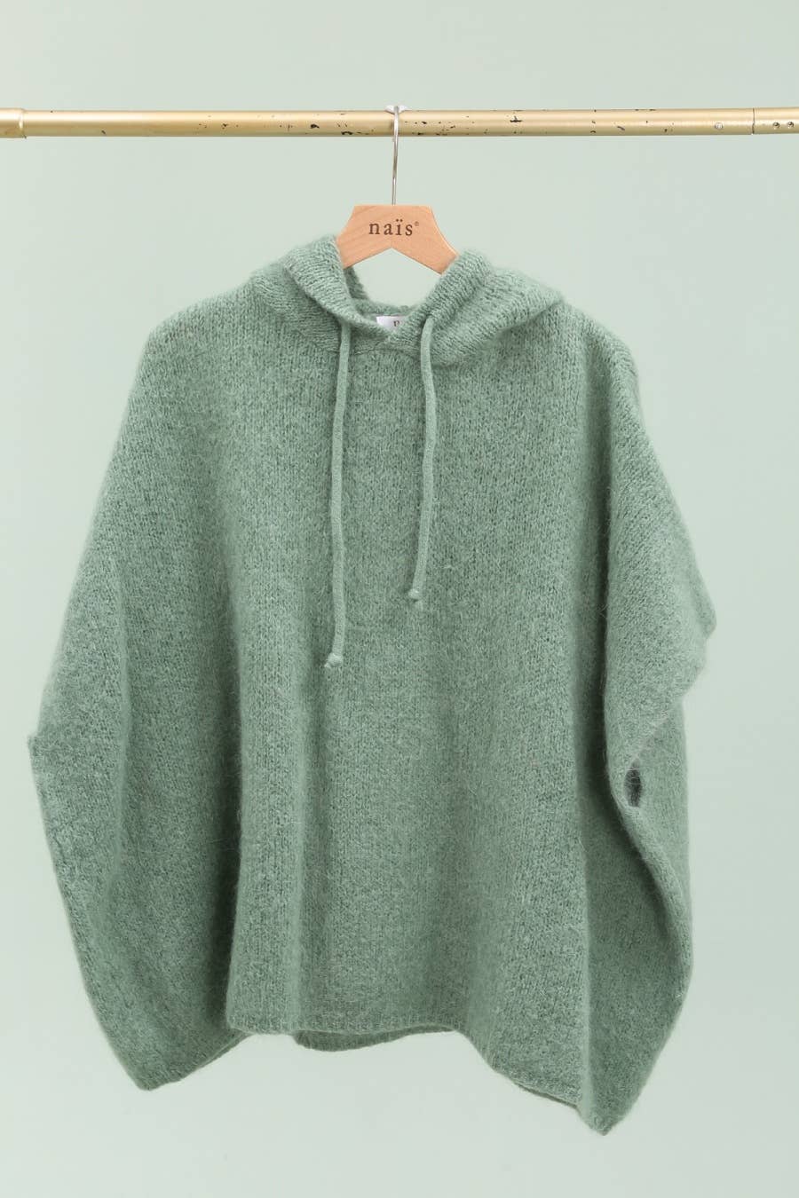 NAÏS PARIS - Wholesale Poncho - Women's - Mohair and wool hooded poncho sweater10