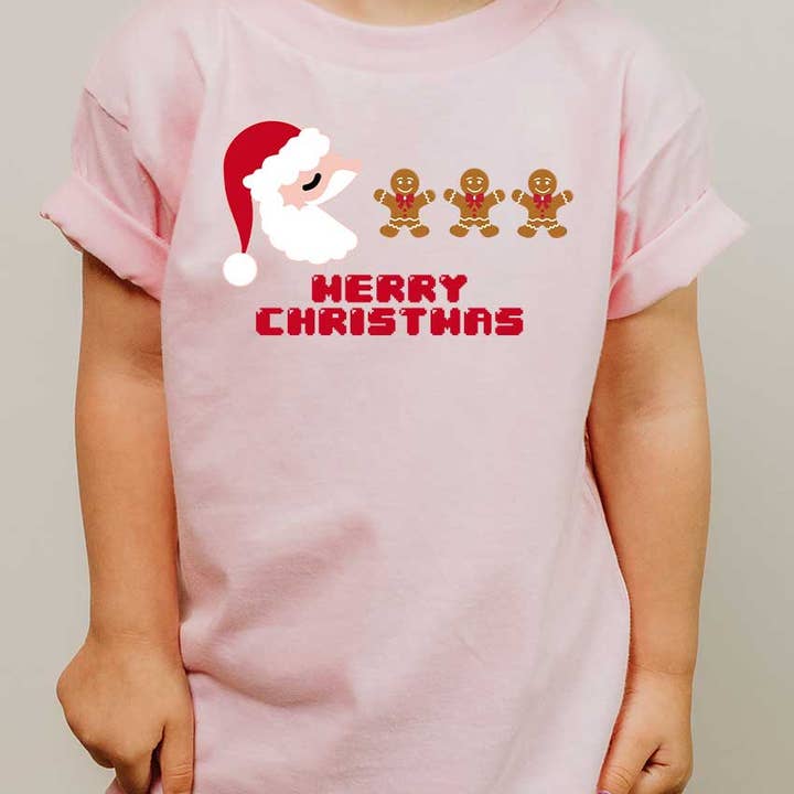 Merry Christmas Kids Graphic Tee for wholesale by Kids By Kissed Apparel