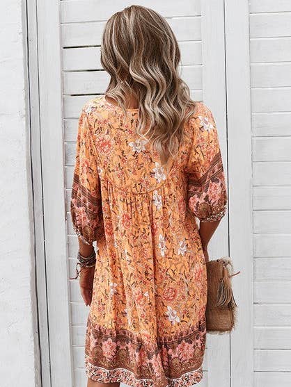 Love, Kuza - Wholesale Dress - Women's - Free Spirit Boho Bloom Dress