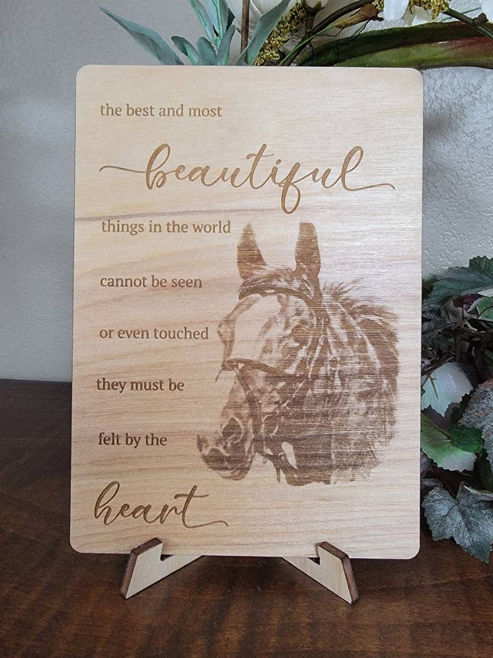 Beautiful Heart Wood Greeting Card for wholesale by Personal Handcrafted Displays
