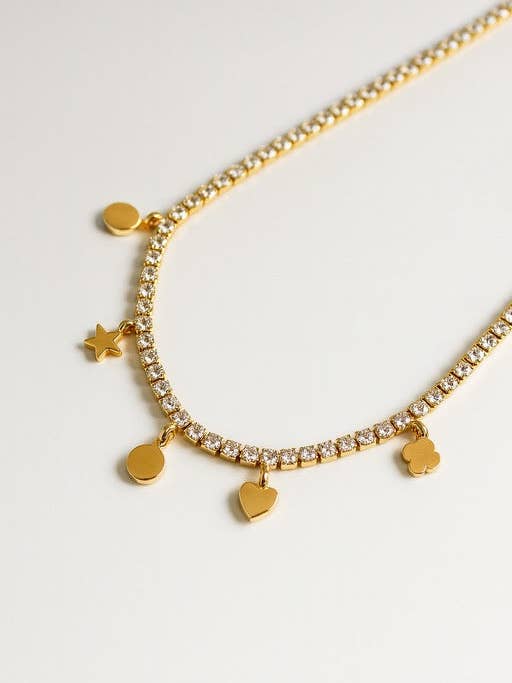 Starlit charm necklace for wholesale by TLD Designs