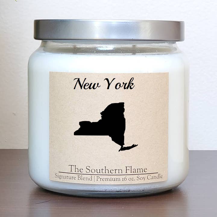 New York State Candle | Homesick Candle | Long Distance Gift for wholesale by The Southern Flame