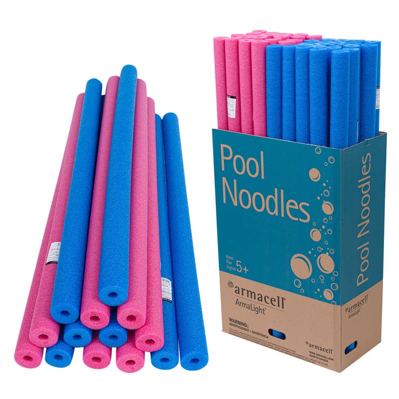 Deluxe Import Trading - Wholesale Beach/Pool Toy - Kids & Baby - Armacell Pool Noodles - 47'' - 2 Assorted Colors0