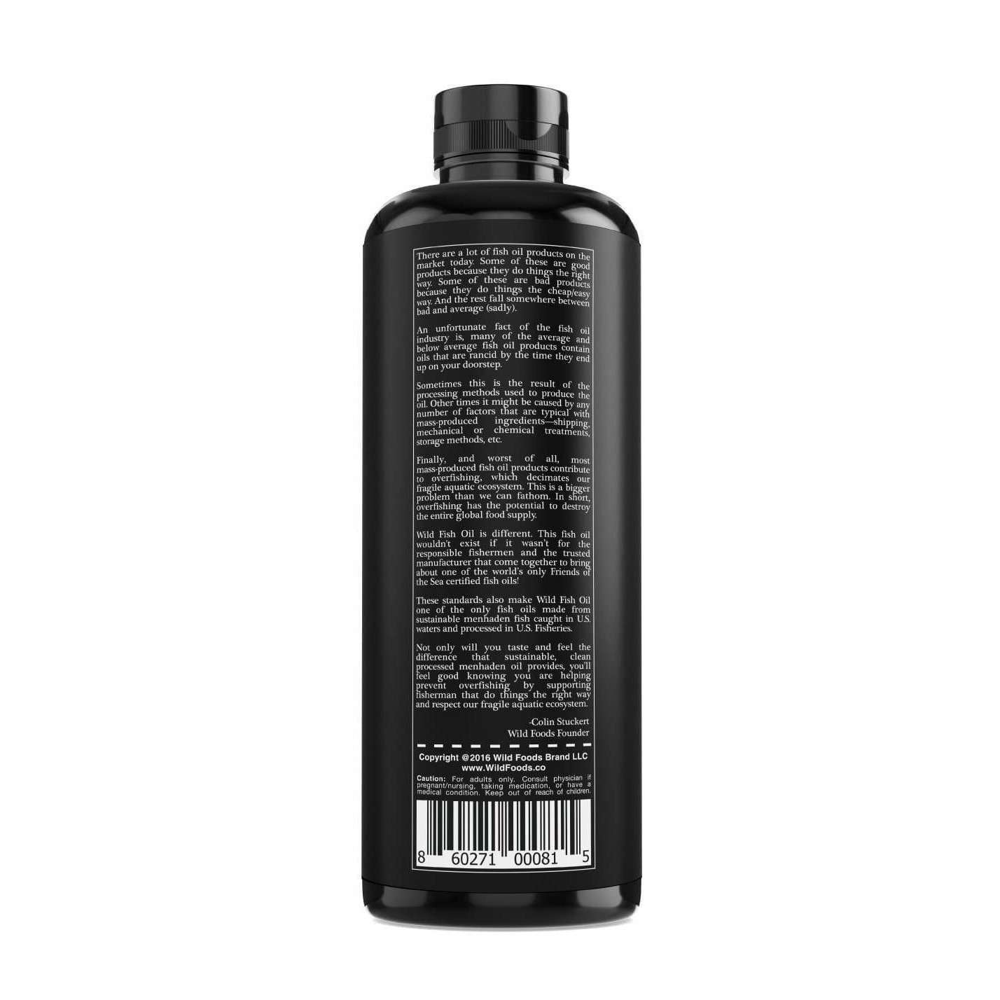 Wild Foods - Vente Supplément oral/vitamine - Vente en gros - Huile de poisson sauvage liquide5