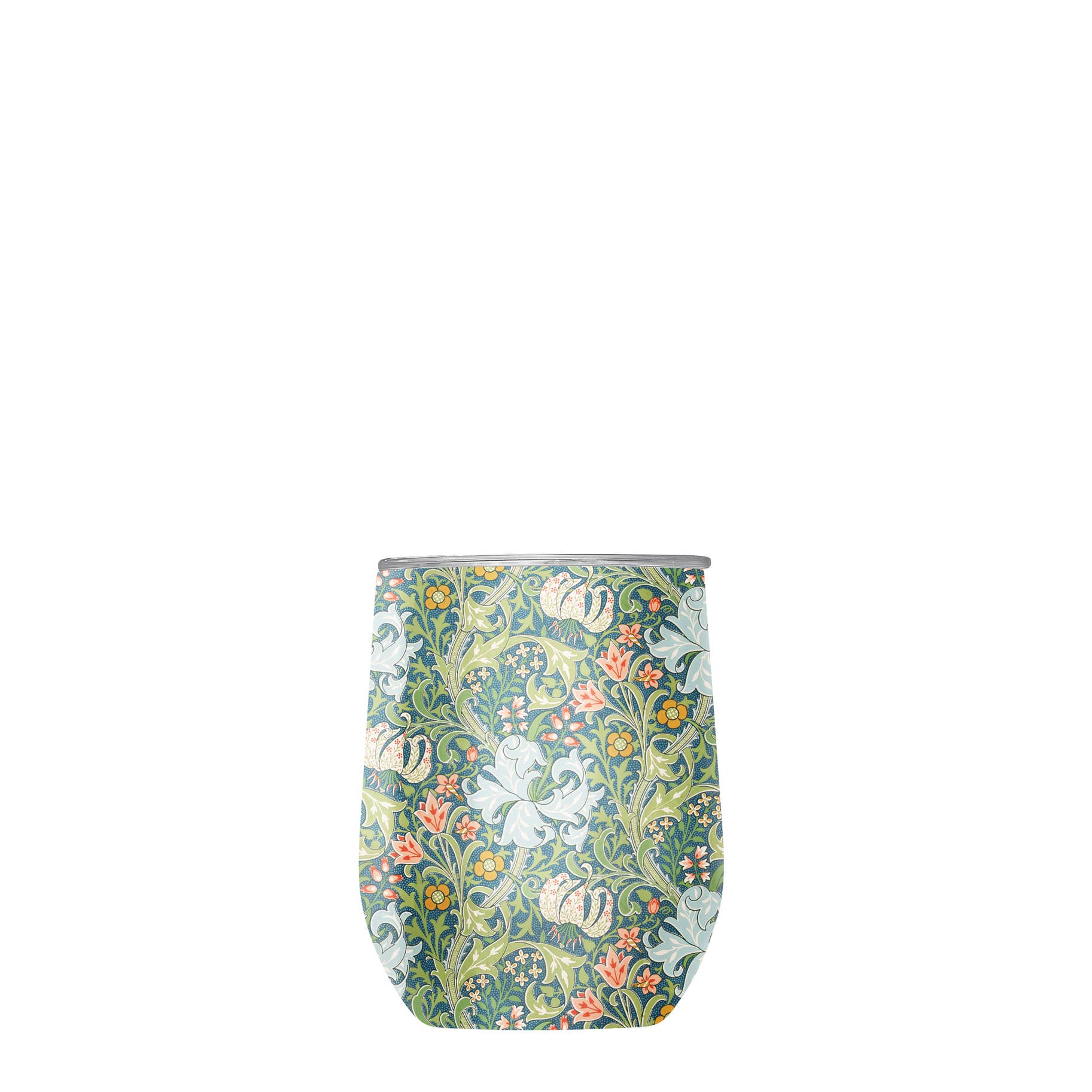 RainCaper - Wholesale Insulated mug/tumbler - Stemless Wine Tumbler - William Morris "Golden Lily"