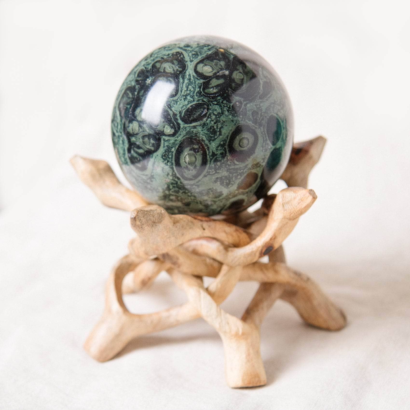 Tiny Rituals - Wholesale Spiritual Stone/Crystal - Kambaba Jasper Sphere - AAA Premium Quality25