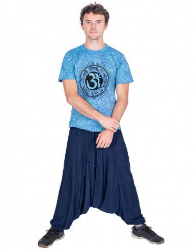 Men's Blue Harem Trousers for wholesale on Faire1