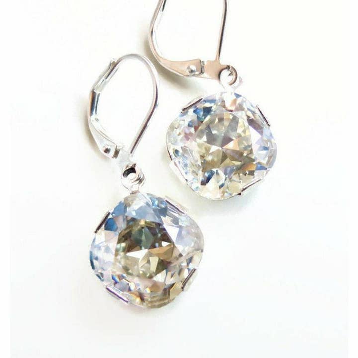 Moonlight crystal dangle earrings for wholesale by Love Your Bling®