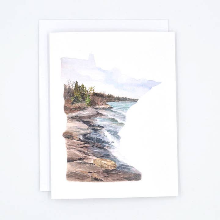 Ensemble de cartes de notes North Shore Minnesota State pour la vente par Rachel Alvarez Art
