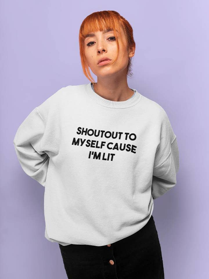 Im Lit Womens Sweatshirt for wholesale by SmartPrintsInk