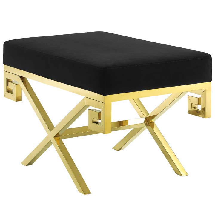 Banc en velours Rove Velvet Performance pour la vente par Modway