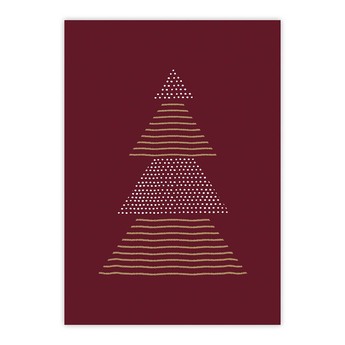 ppd Paperproducts Design GmbH - Wholesale Postcard - Reine Weihnachts-Bordeaux-Postkarte0