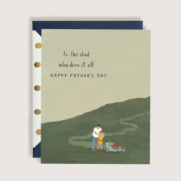 Happy Father's Day to the Dad Who Does It All Greeting Card for wholesale by The First Snow