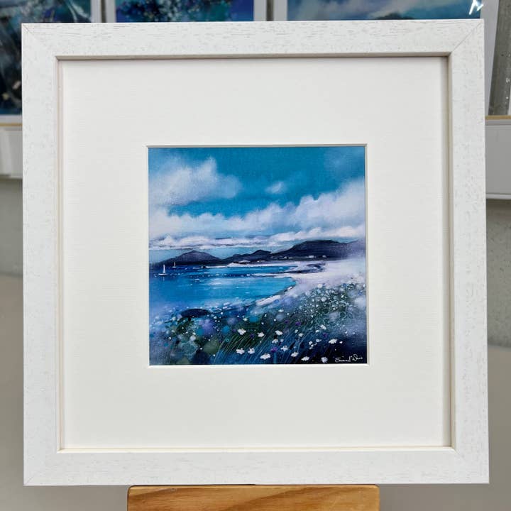 'Cartolina d'Arte Incorniciata - Luskentyre, Isola di Harris' per la vendita all'ingrosso da parte di Emma S Davis Artist