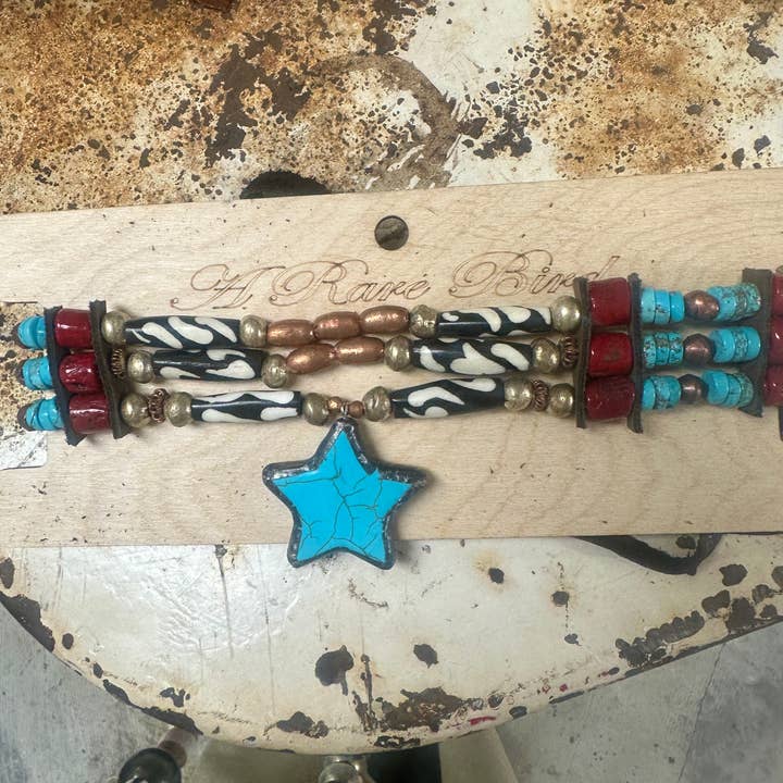 A Rare Bird Shop - Wholesale Choker/Collar - Aztec Star Choker1
