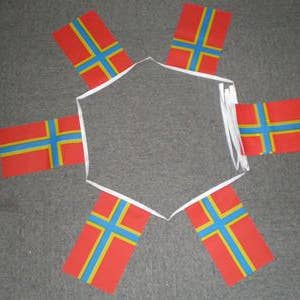 6m 20 Flag Orkney Bunting New for wholesale by Worldwide Flags Ltd