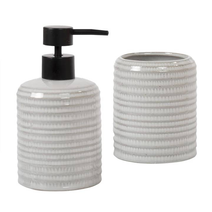 Bodico.2pc Textured Minimalist Set,Grey/Brown for wholesale by Bodico