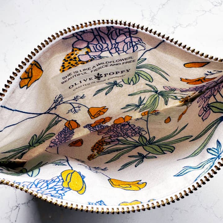 Olive and Poppy - Venta al por mayor Bolso pequeño - Mujer - Bolsa con cremallera Wildflower2