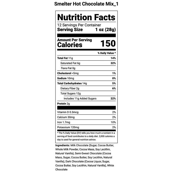 Animas Chocolate Company - Wholesale Hot Cocoa Mix/Kit - Smelter Hot Chocolate Mix3