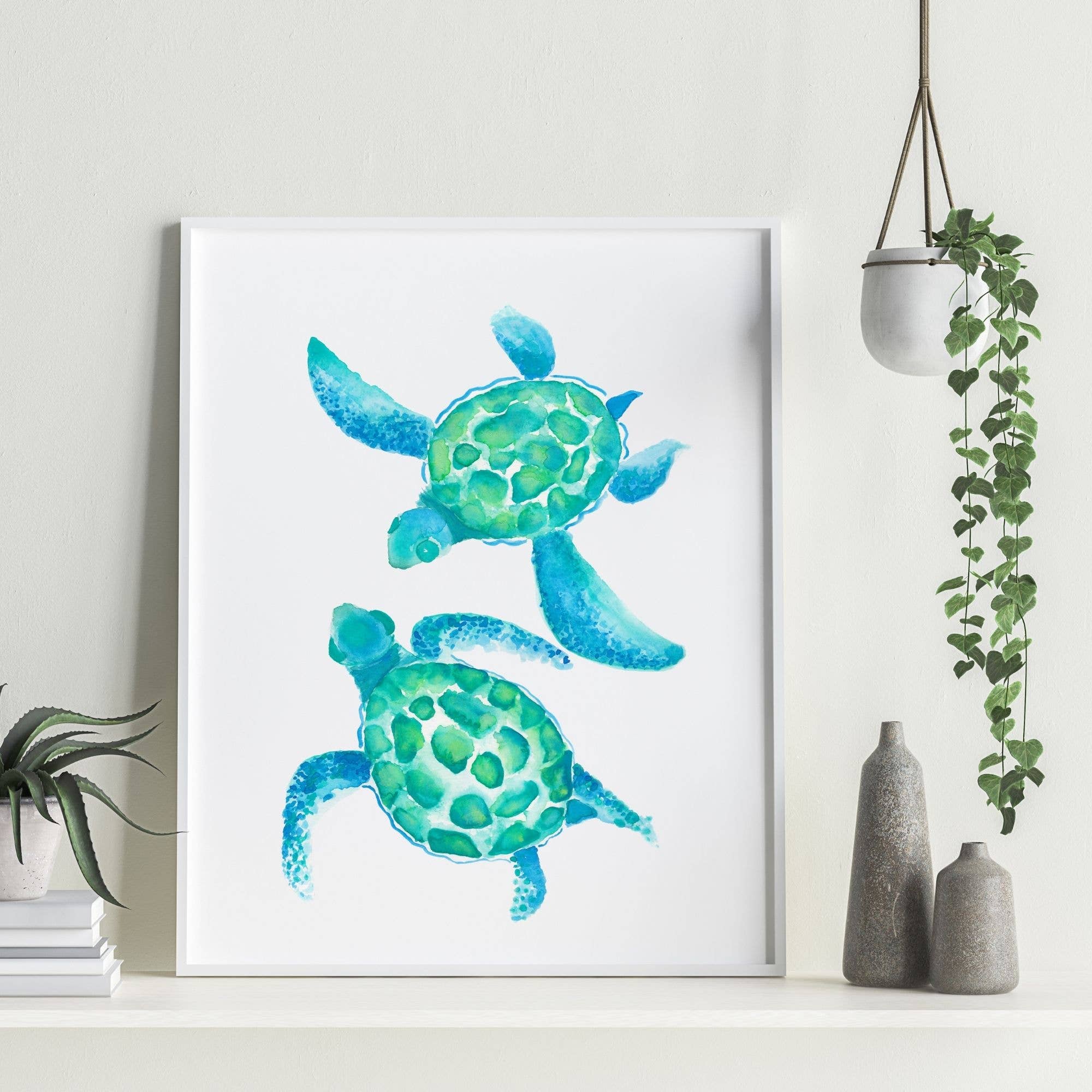 Rebecca Swan Art + Design - Wholesale Art Print - Sea Turtles Art Print1