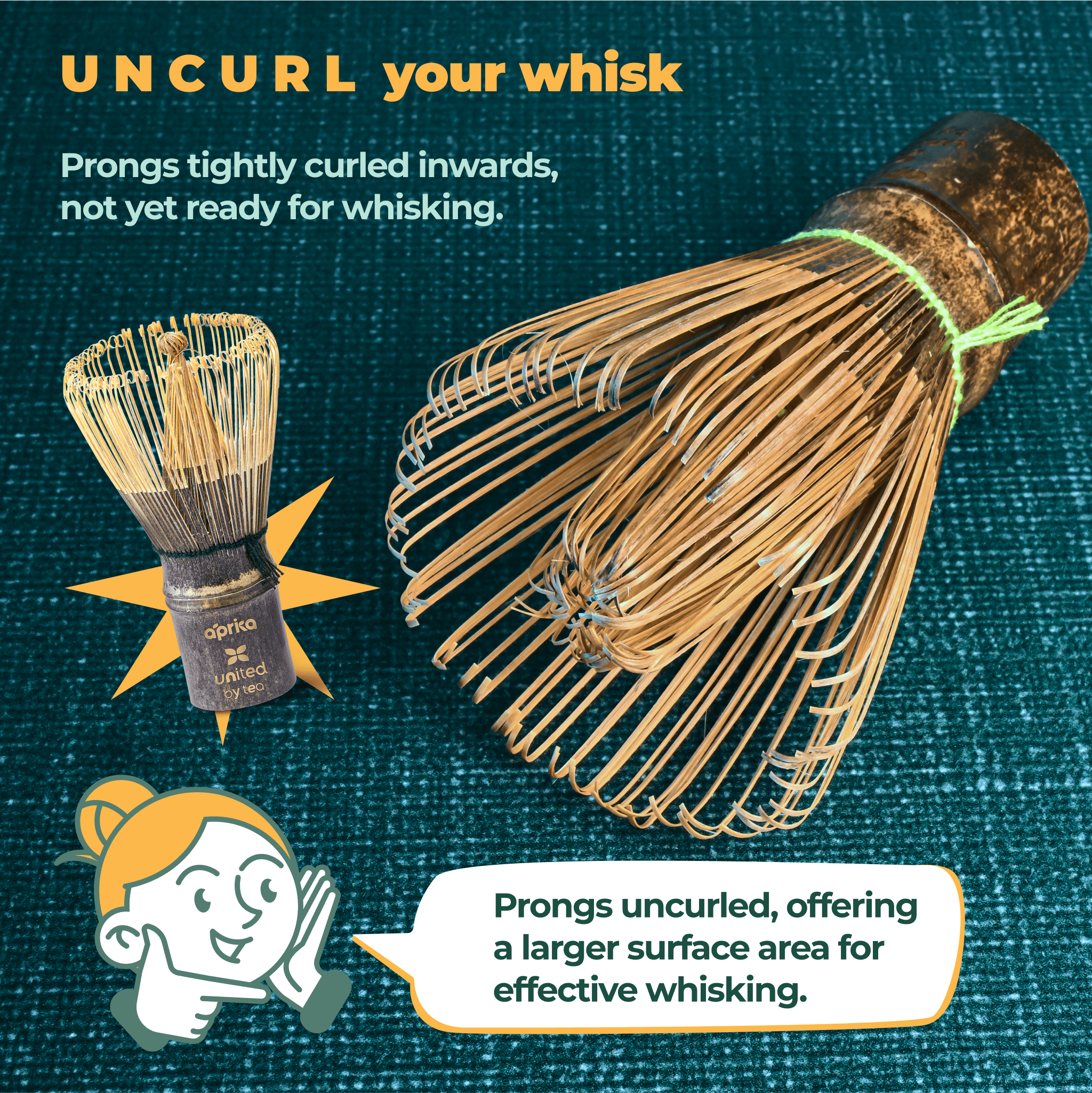 Aprikalife – Großhandel Schneebesen – Aprikalife Deluxe Matcha Bambusbesen mit 100 Zinken8