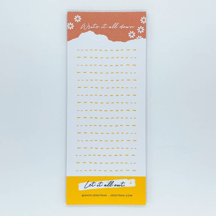 Bloc de notas de lista de tareas «Let It All Out» para venta al por mayor de Jessitrak