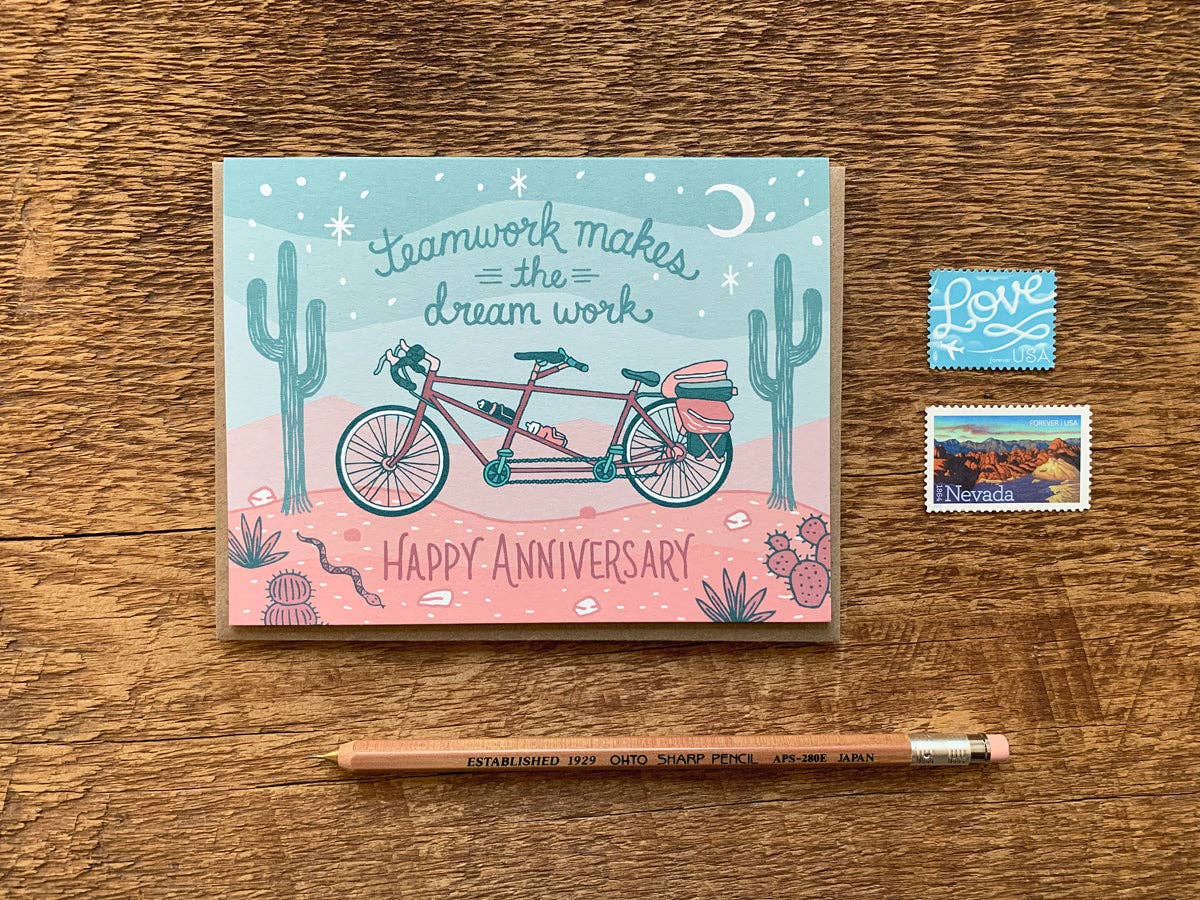 Noteworthy Paper & Press - Wholesale Anniversary Card - Tandem Anniversary1