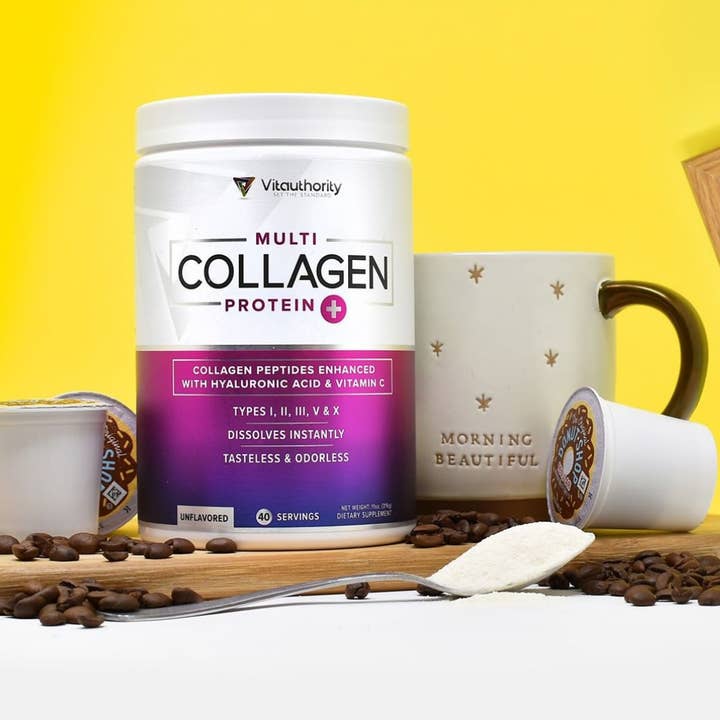 Vitauthority - Wholesale Voedingssupplement/vitamine - Multi-collageen eiwitpoeder: Ongezoet, Huid-Bot Gezondheid1