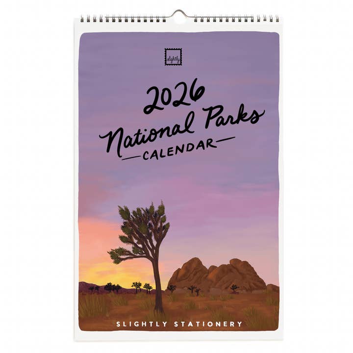 2026 National Parks Appointment Calendar for wholesale by Slightly Stationery
