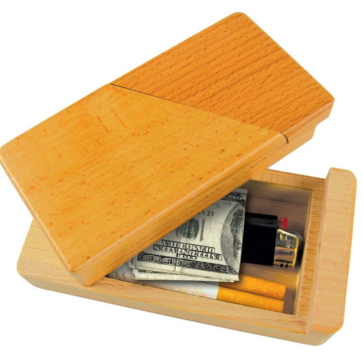 Novelty Brands - Wholesale Decorative Box - Wood Magic Storage Box - 6 Piece Display