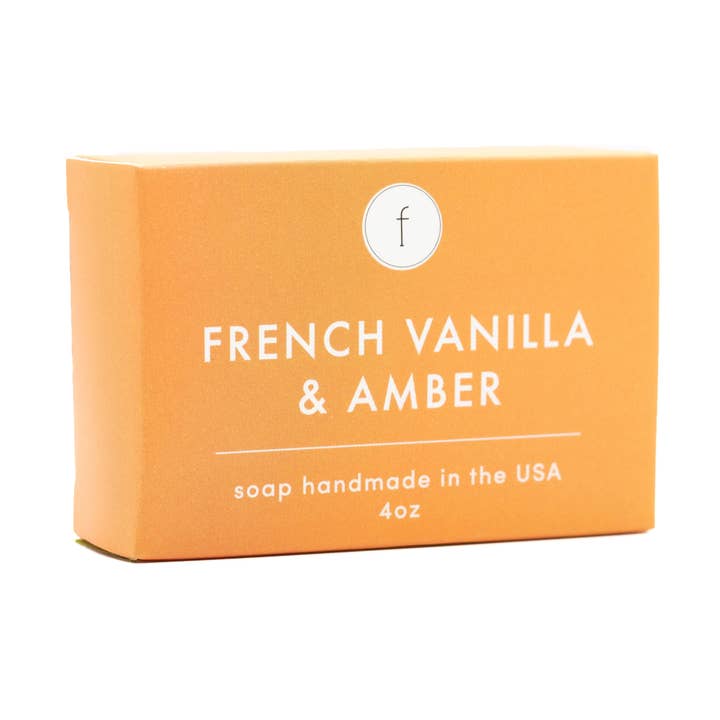 French Vanilla & Amber Soap, Half Pack for wholesale by Feya Co.