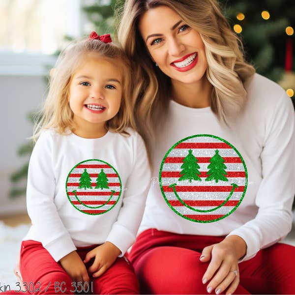 Christmas Tree Faux Sparkle Smile #BS7031 for wholesale by Bama Screens